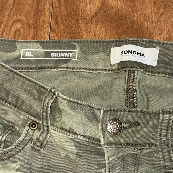 TALL ALERT! Camo Sonoma skinny jean 8 LONG - Picture 3 of 6